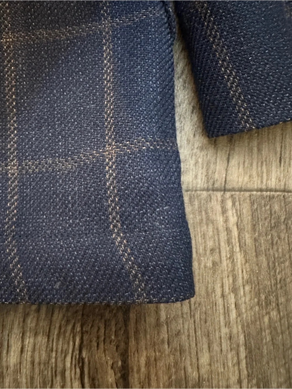 Stafford 60% Wool 40% Cotton Classic Fit Sport Coat Blazer Men’s 48 L Navy